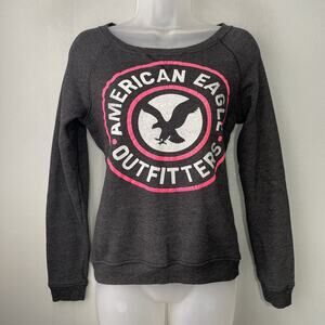 American Eagle Outfitters Y2K Juniors Size XS Sweatshirt 2000s Grunge Streetwear